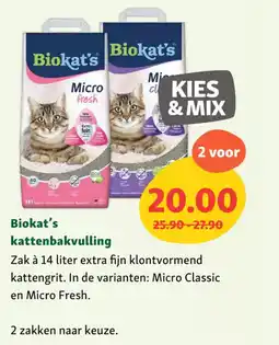 Maxi Zoo Biokat's kattenbakvulling aanbieding