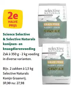 Maxi Zoo Science selective & selective naturals konijnen en knaagdierenvoeding aanbieding