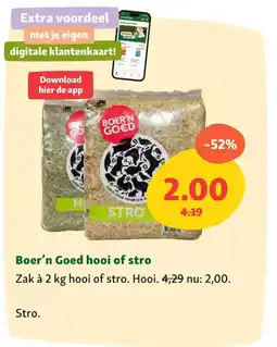 Maxi Zoo Boer'n goed hooi of stro aanbieding