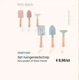 Multi bazar Set tuingereedschap fairy garden of forest friends aanbieding