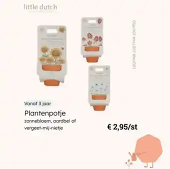 Multi bazar Plantenpotje zonnebloem aardbei of vergeet-mij-nietje aanbieding