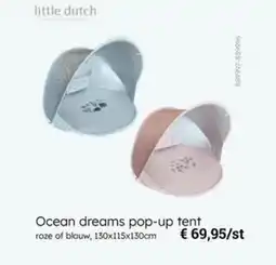 Multi bazar Ocean dreams pop up tent roze of blauw aanbieding