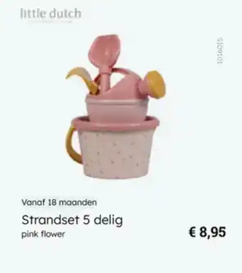 Multi bazar Strandset 5 delig pink flower aanbieding