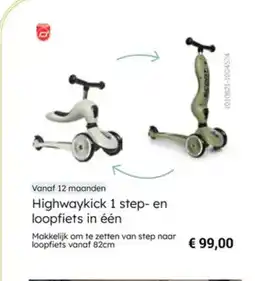 Multi bazar Highwaykick 1 step en loopfiets in één aanbieding