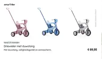 Multi bazar Driewieler met duwstang aanbieding