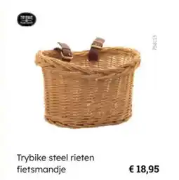 Multi bazar Trybike steel rieten fietsmandje aanbieding