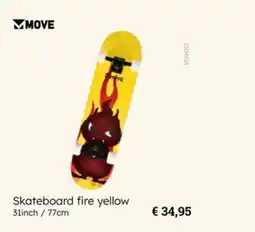 Multi bazar Skateboard fire yellow aanbieding