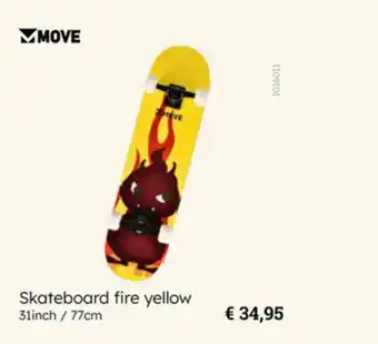 Multi bazar Skateboard fire yellow aanbieding