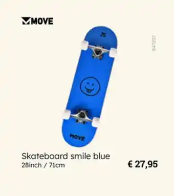 Multi bazar Skateboard smile blue aanbieding