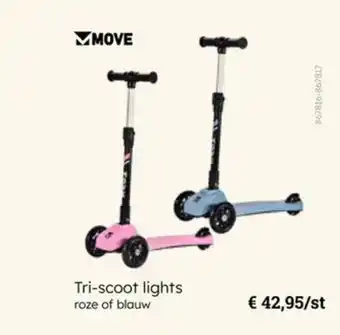 Multi bazar Tri scoot lights roze of blauw aanbieding