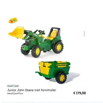 Multi bazar Junior John Deere met farmtrailer aanbieding