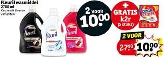 Kruidvat Fleuril wasmiddel aanbieding