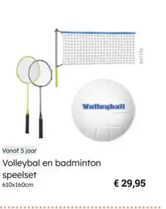 Multi bazar Volleybal en badminton speelset aanbieding