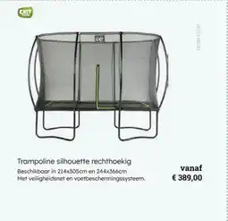 Multi bazar Trampoline silhouette rechthoekig aanbieding