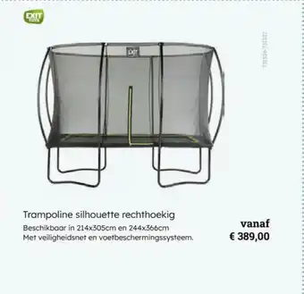 Multi bazar Trampoline silhouette rechthoekig aanbieding