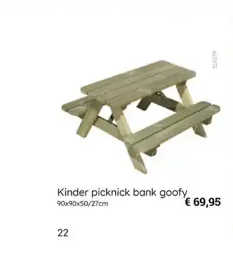 Multi bazar Kinder picknick bank goofy aanbieding