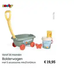 Multi bazar Bolderwagen met 5 accessoires aanbieding