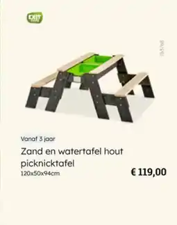 Multi bazar Zand en watertafel hout picknicktafel aanbieding