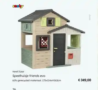 Multi bazar Speelhuisje friends evo aanbieding