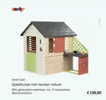 Multi bazar Speelhuisje met keuken nature aanbieding