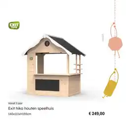 Multi bazar Exit hika houten speelhuis aanbieding