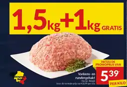 Intermarché Varkens en rundergehakt aanbieding