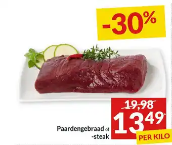 Intermarché Paardengebraad of steak aanbieding