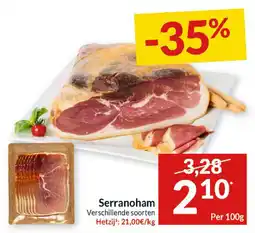 Intermarché Serranoham aanbieding