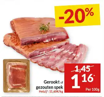 Intermarché Gerookt of gezouten spek aanbieding