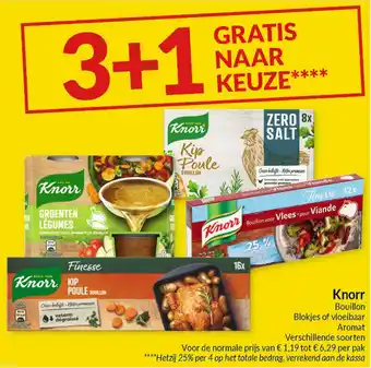 Intermarché Knorr Bouillon Blokjes of vloeibaar Aromat aanbieding