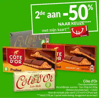 Intermarché Côte d'or chocoladetabletten aanbieding