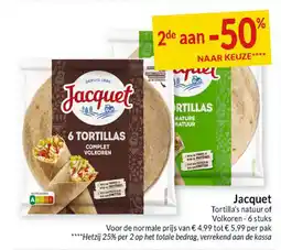 Intermarché Jacquet tortilla's natuur of volkoren aanbieding