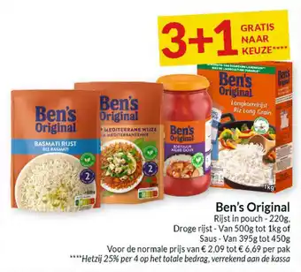 Intermarché Ben's original rijst in pouch aanbieding