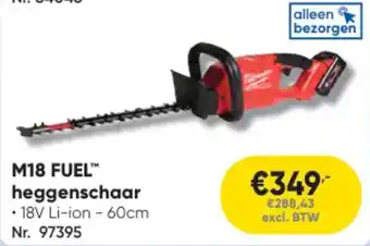 Toolstation M18 FUEL Heggenschaar aanbieding