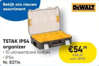 Toolstation DeWalt TSTAK IP54 Organizer aanbieding