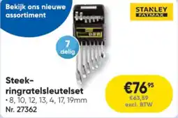 Toolstation Steek Ringratelsleutelset aanbieding