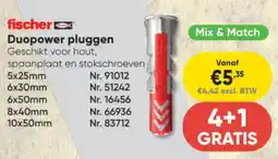 Toolstation Fischer Duopower Pluggen Mix & Match aanbieding