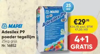 Toolstation Mapei Adesilex P9 poeder tegellijm aanbieding