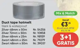 Toolstation Duct tape hotmelt Mix & Match aanbieding