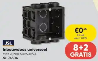 Toolstation JSL Inbouwdoos universeel aanbieding