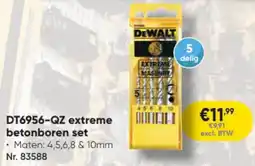 Toolstation DeWalt DT6956-QZ Extreme Betonboren Set aanbieding