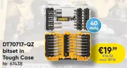 Toolstation DeWalt DT70717-QZ bitset in Tough Case aanbieding