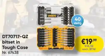 Toolstation DeWalt DT70717-QZ bitset in Tough Case aanbieding