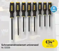 Toolstation DeWalt Schroevendraaierset Universeel aanbieding