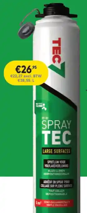 Toolstation Tec7 Spray Tec Large Surfaces aanbieding