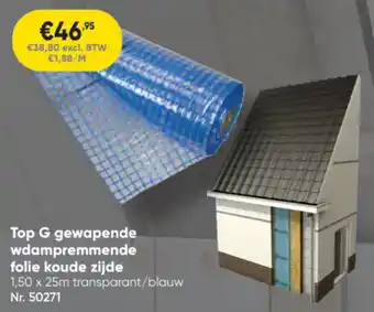 Toolstation Top G gewapende wdampremmende folie koude zijde aanbieding