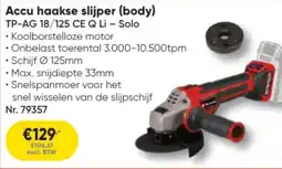 Toolstation Einhell Professional Accu haakse slijper body aanbieding