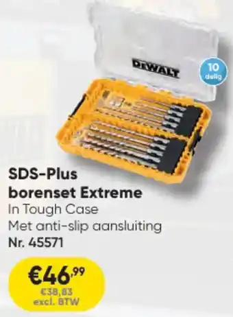 Toolstation DeWalt SDS Plus borenset Extreme aanbieding