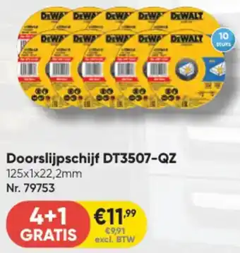 Toolstation DeWalt Doorslijpschijf DT3507-QZ aanbieding