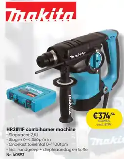 Toolstation Makita HR2811F combihamer machine aanbieding